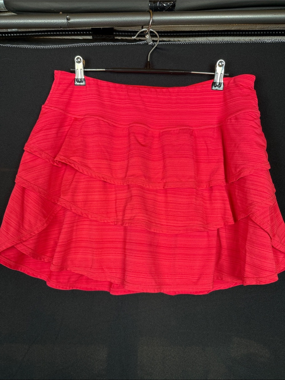 Ideology Hot Pink Tiered Ruffle Skort
